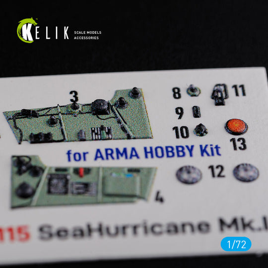 Sea Hurricane Mk I interior 3D decals for Arma Hobby kit