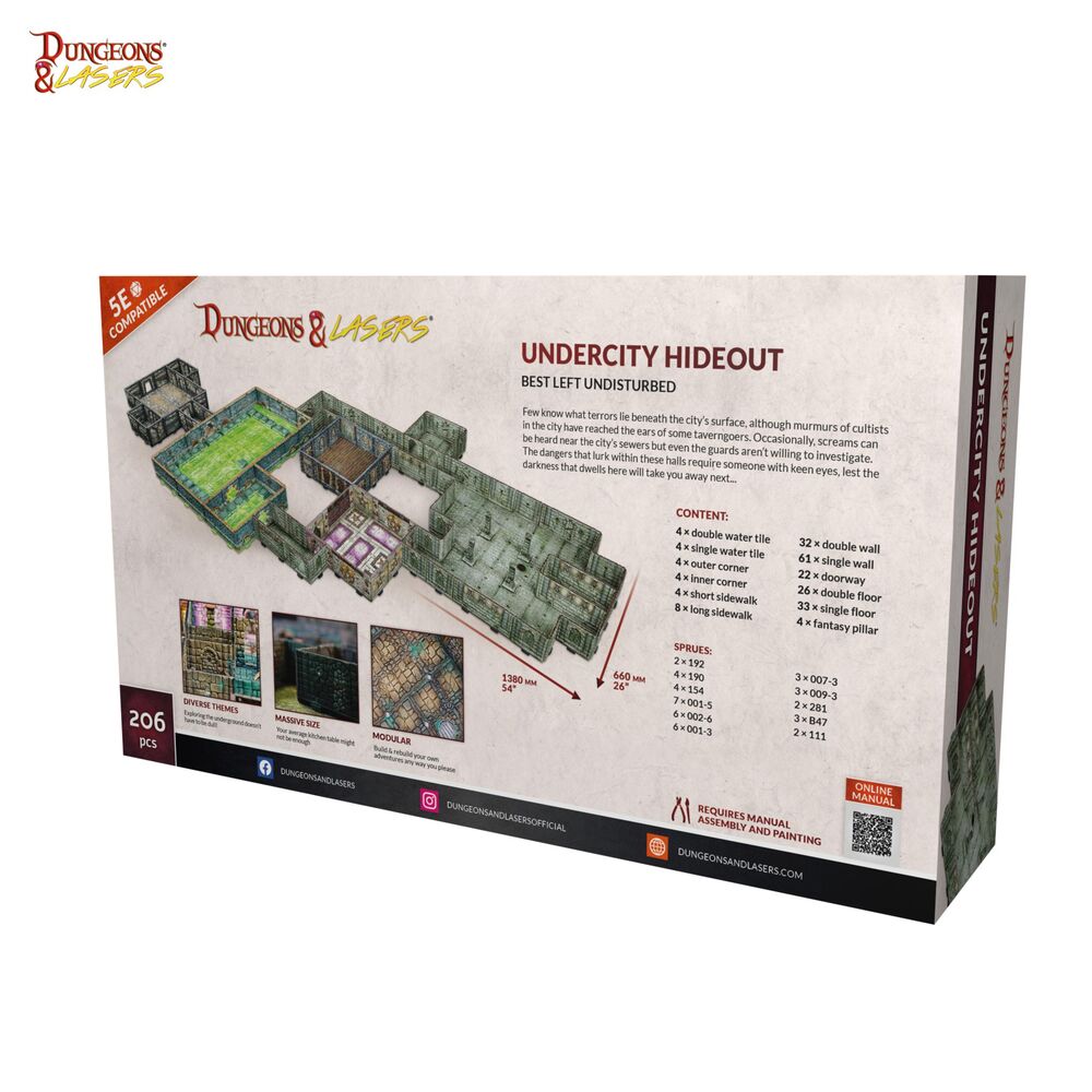 Dungeons & Lasers Starter Set: UNDERCITY HIDEOUT