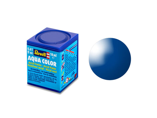 Aqua blau, glänzend