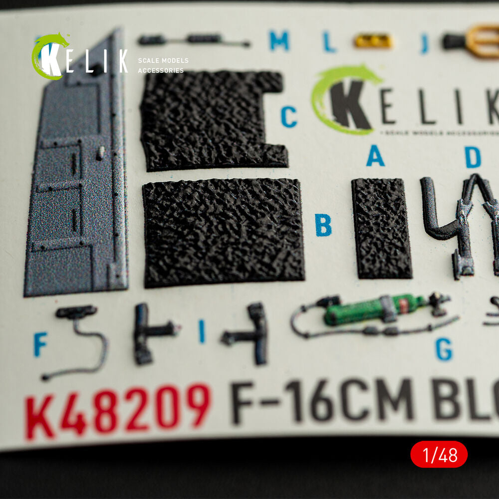 F-16CM - interior 3D decals for Great Wall Hobby