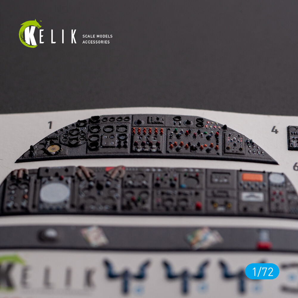 AVRO VULCAN B.2 Rear cockpit - interior 3D decals for Airfix kit