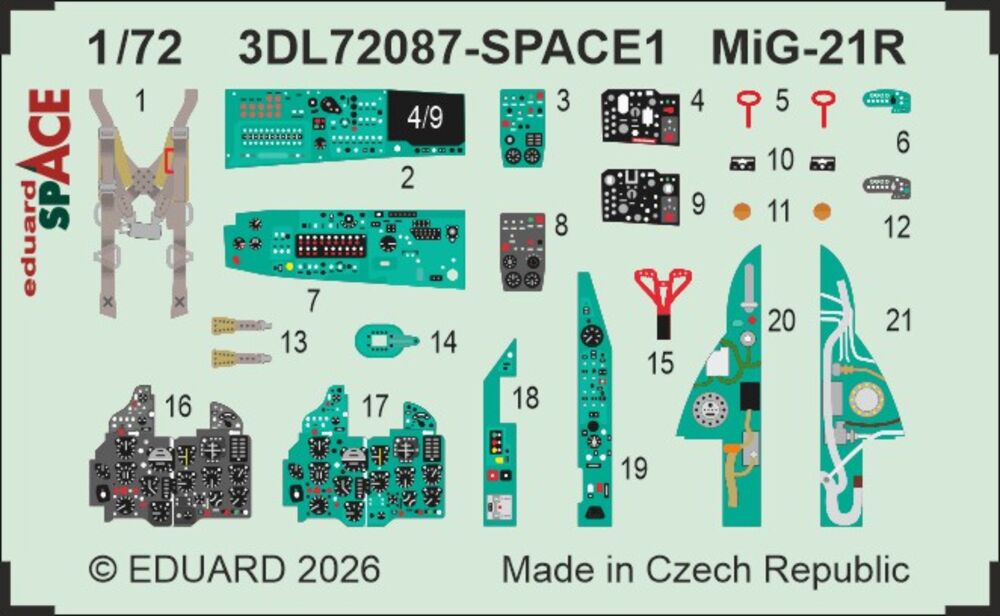 MiG-21R SPACE for Eduard