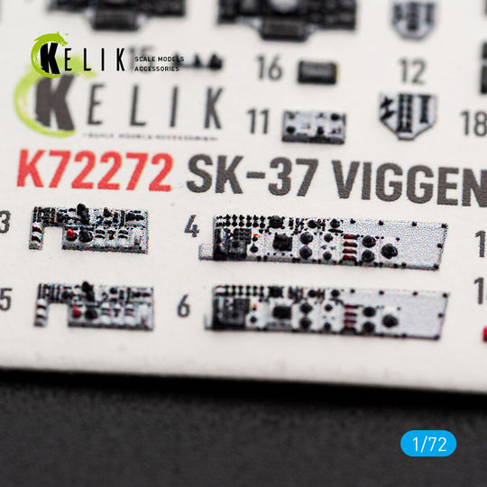 SK-37 Viggen - interior 3D decals for Special Hobby