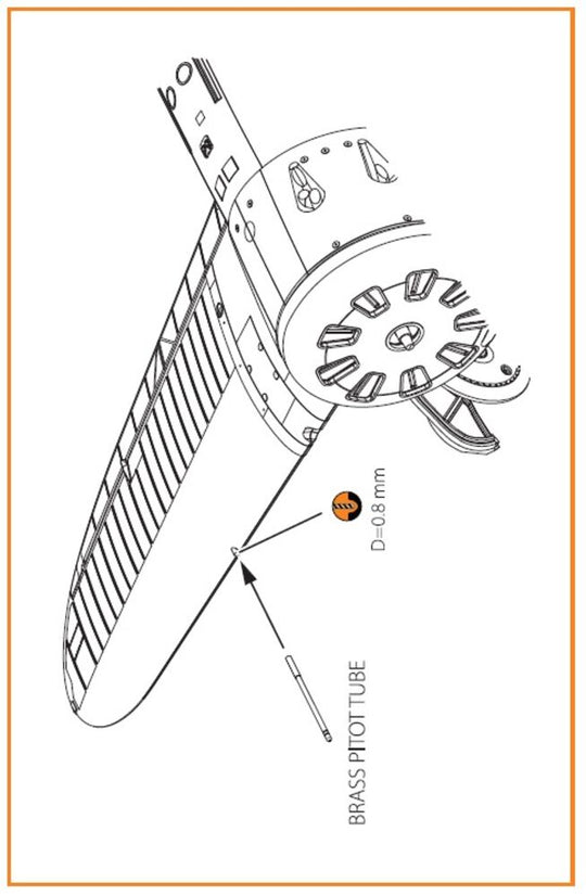 I-16 brass pitot tube