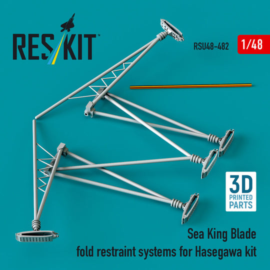 Sea King blade fold restraint systems for Hasegawa kit (3D Printed)