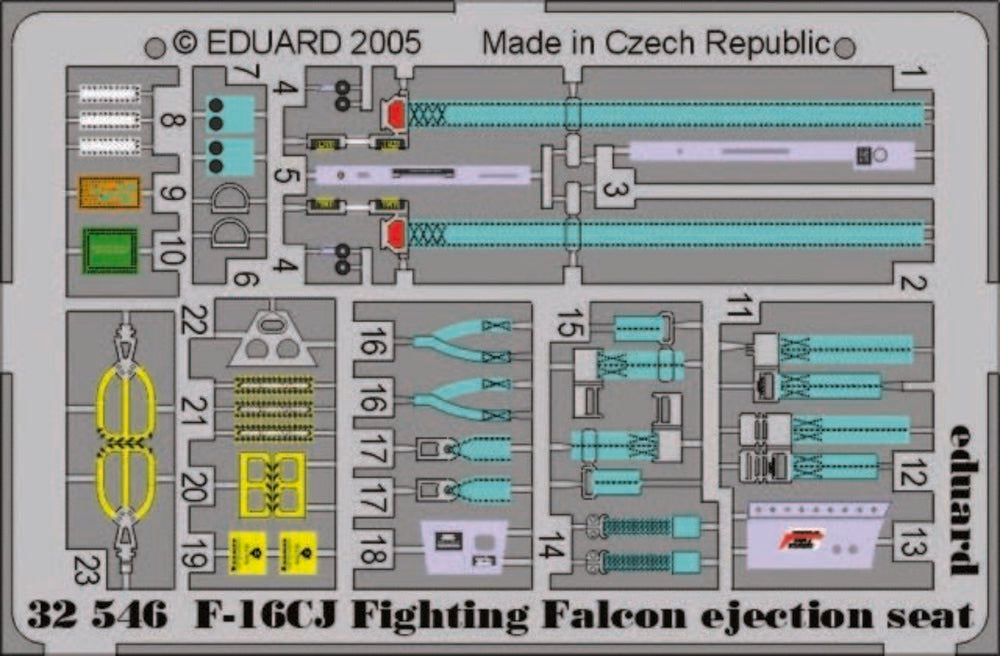 F-16CJ Fighting Falcon ejection seat für Tamiya Bausatz