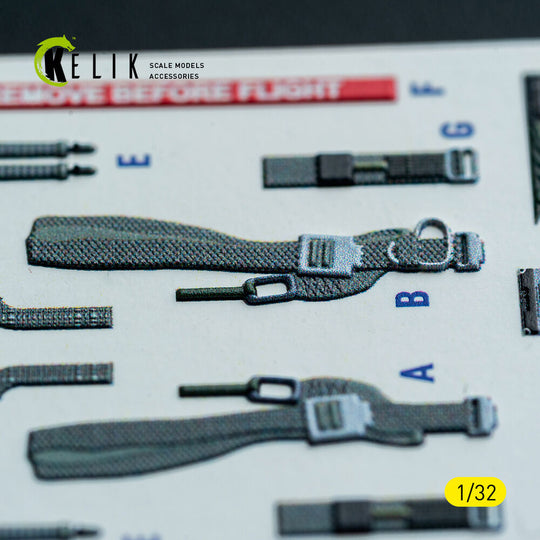 F-4D - interior 3D decals for Tamiya kit