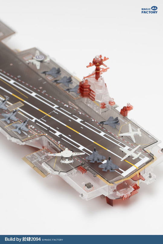 Clear Painted Colorful U.S. Navy  Gerald R. Ford-class aircraft carrier- USS Gerald R. Ford CVN-78