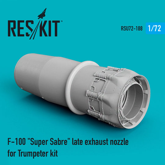 F-100 Super Sabre late exhaust nozzle for Trumpeter kit