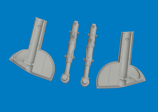 Spitfire Mk.I/II/Va/Vb undercarriage legs PRINT for Eduard