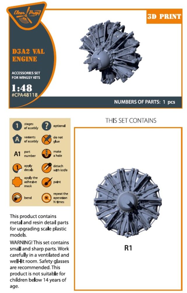 D3A2 VAL engine for Wingsy Kits