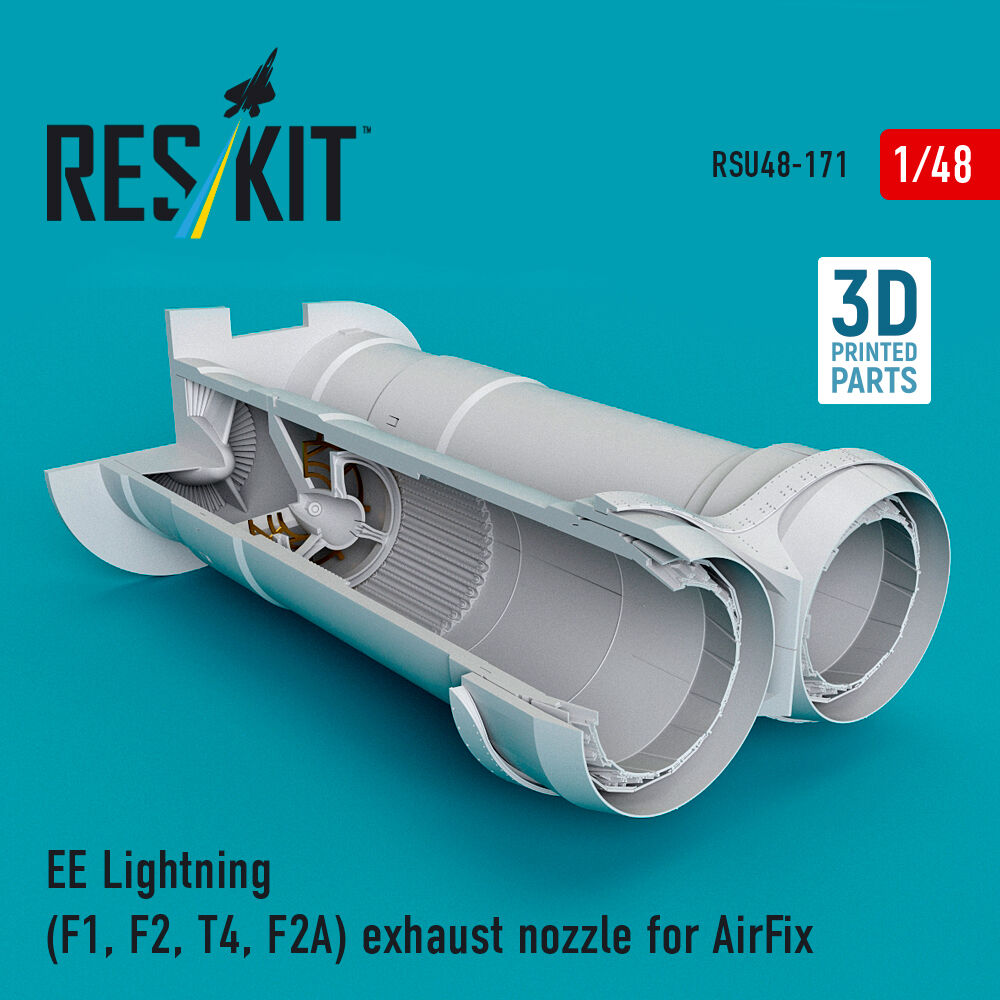 EE Lightning (F1, F2, T4, F2A) exhaust nozzle for AirFix kit (3D Printed)