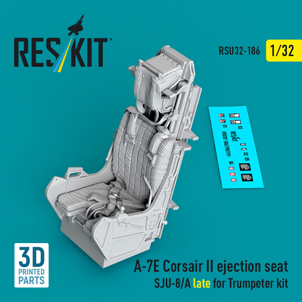 A-7E Corsair II ejection seat SJU-8/A late for Trumpeter kit (3D Printed)