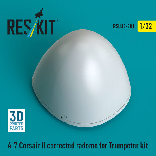 A-7 Corsair II corrected radome (3D Printed) for Trumpeter