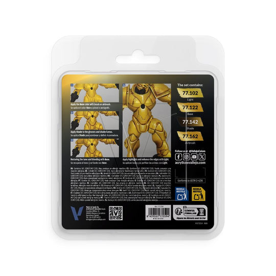 True Metallic Metal: Radiant Yellow Paint Set (4)