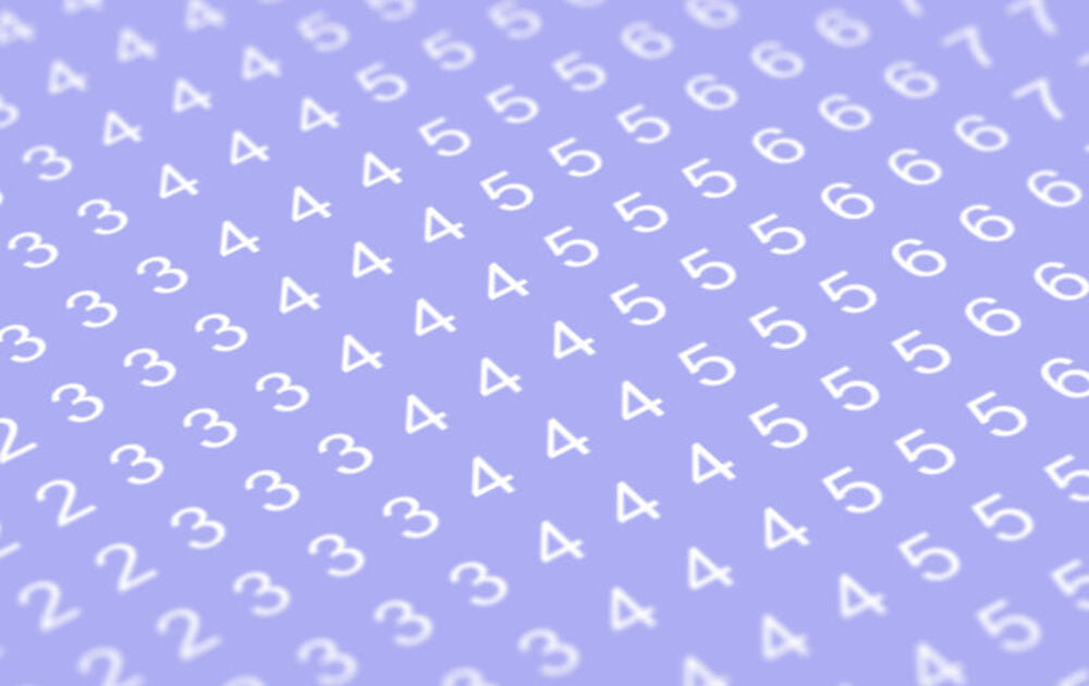 Decal Numbers - 2.5mm, white, type 1