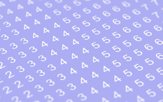 Decal Numbers - 2.5mm, white, type 1