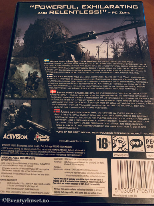 Call of Duty 4: Modern Warfare (Game of the Year Edition). PC-spill.