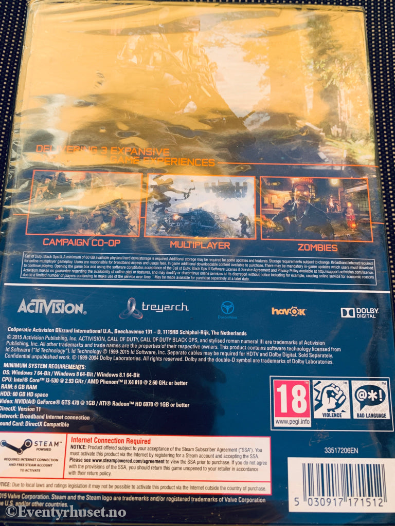 Call of Duty: Black Ops III, 2015. PC-spill. Ny I plast!