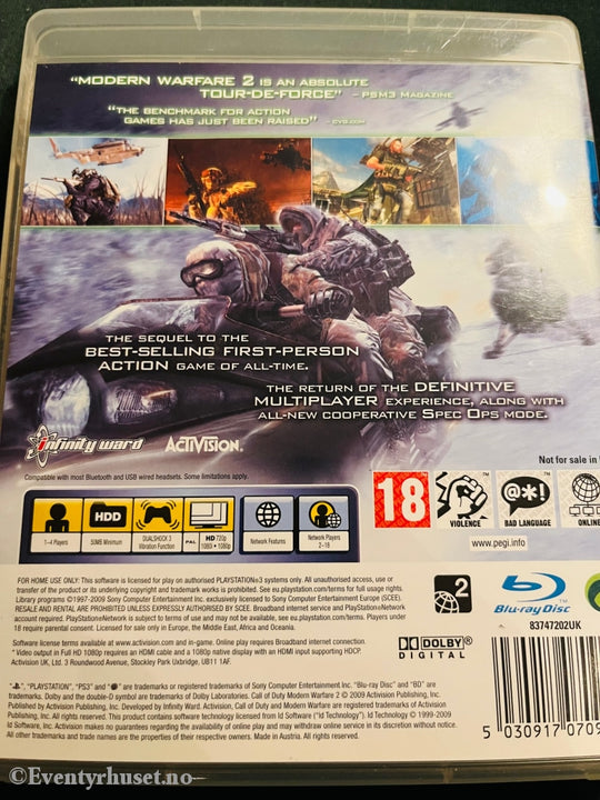 Call Of Duty - Modern Warfare 2. Ps3. Ps3