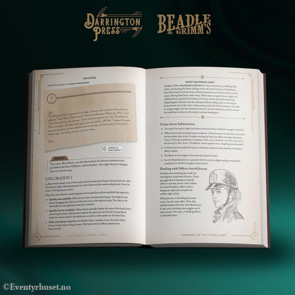 Candela Obscura Assignment Book Horrors of the Fairelands Games