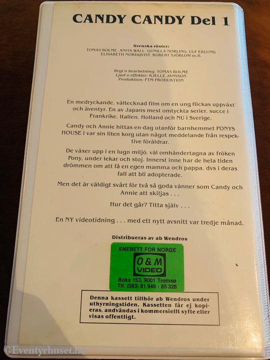 Candy Candy – Del 1. 1976. VHS Big Box.
