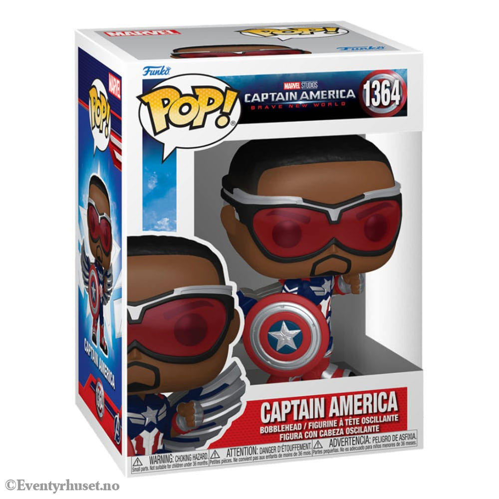 Captain America Brave New World POP! Movies Vinyl Figure Captain America 9 cm Collectibles