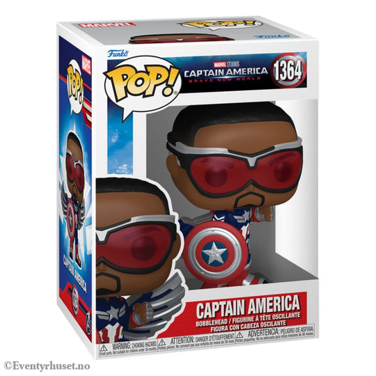 Captain America Brave New World POP! Movies Vinyl Figure Captain America 9 cm Collectibles