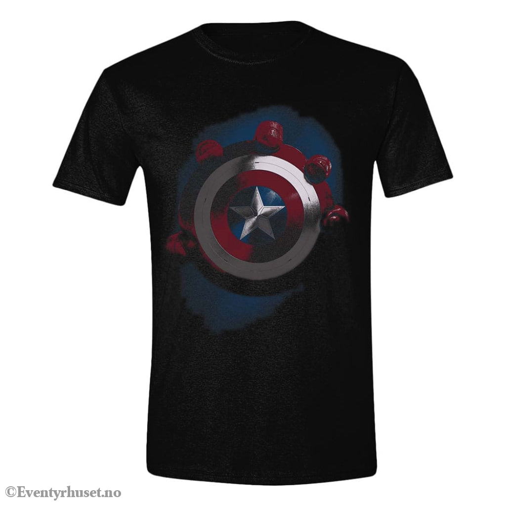 Captain America Brave New World T-Shirt Captain America Shield with Red Size L Fashion & Accessories
