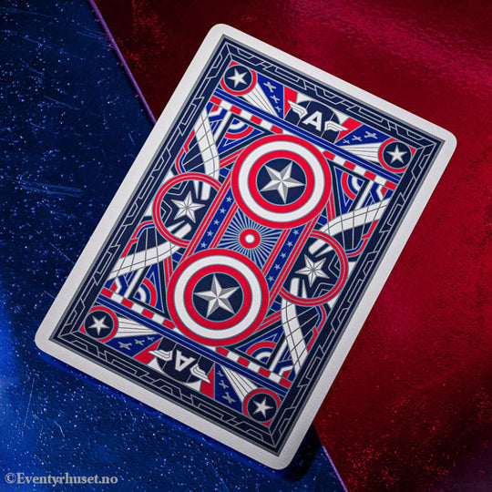 Captain America Playing Cards Patriotic Design Games