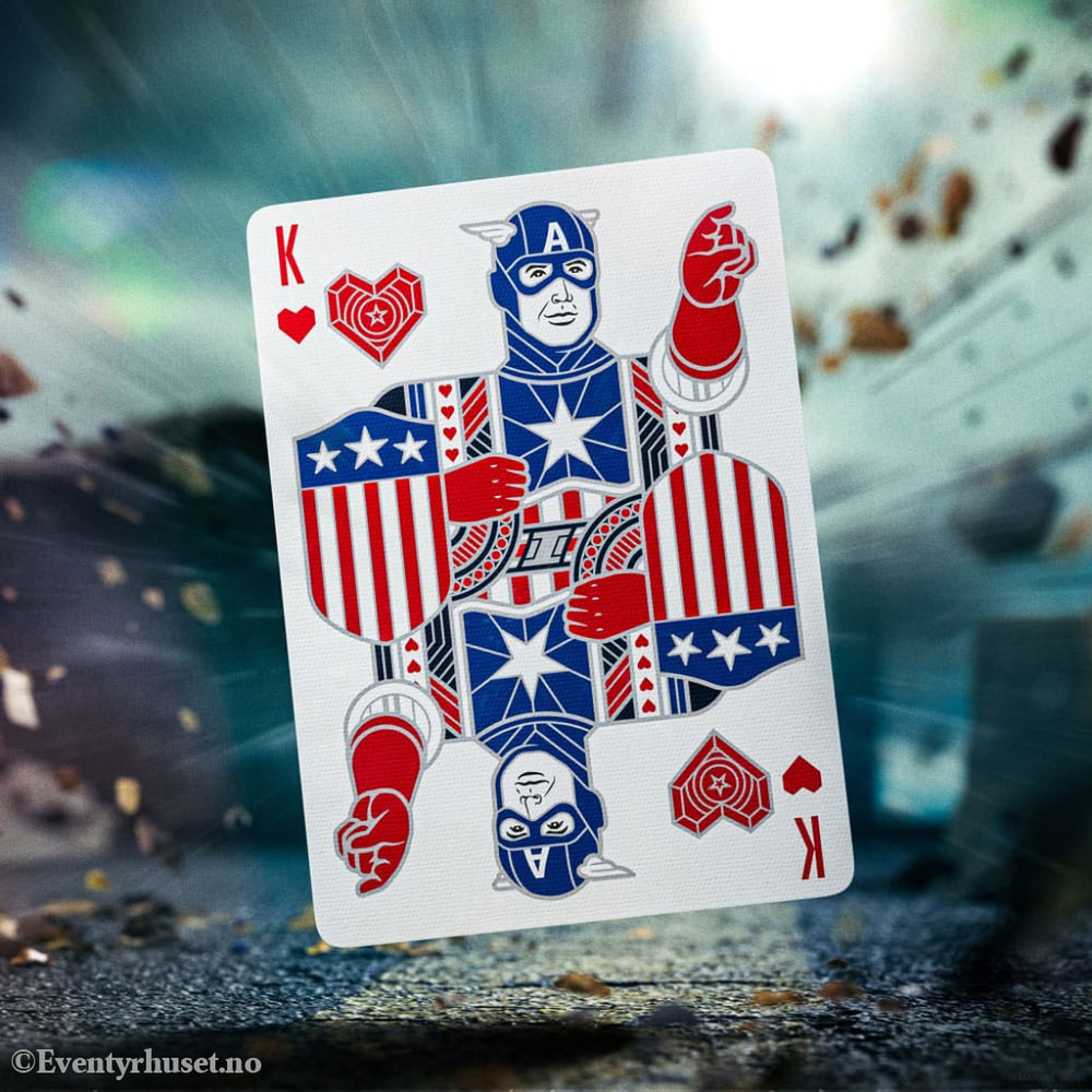 Captain America Playing Cards Patriotic Design Games