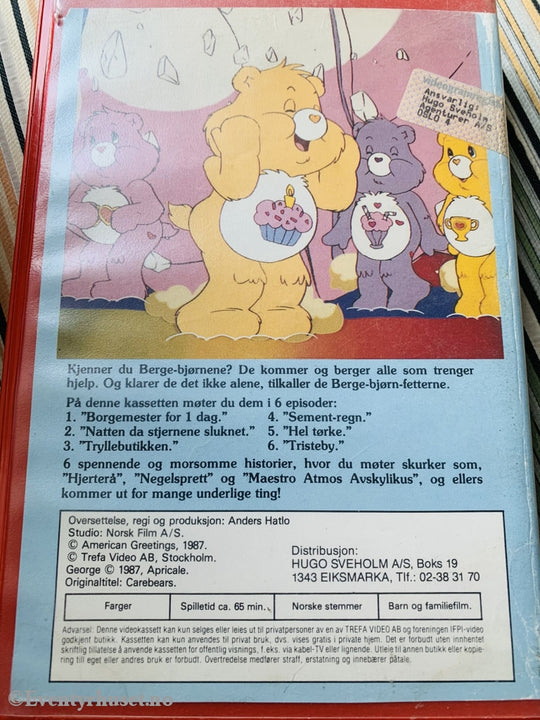 Care Bears / Berge Bjørner. 1987. Vhs Big Box.