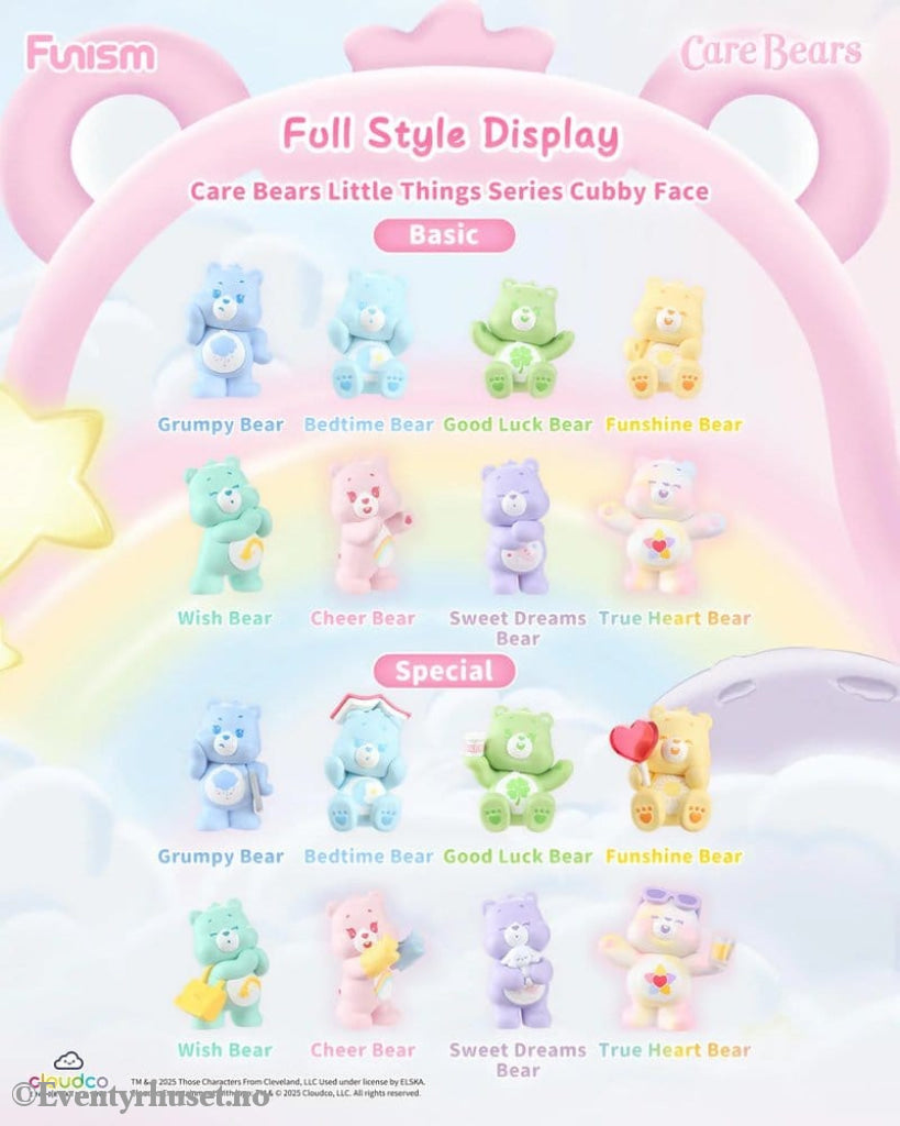 Care Bears Blind Box Mini Figures Little Things Cubby Face Series 5 cm Display (6) Collectibles