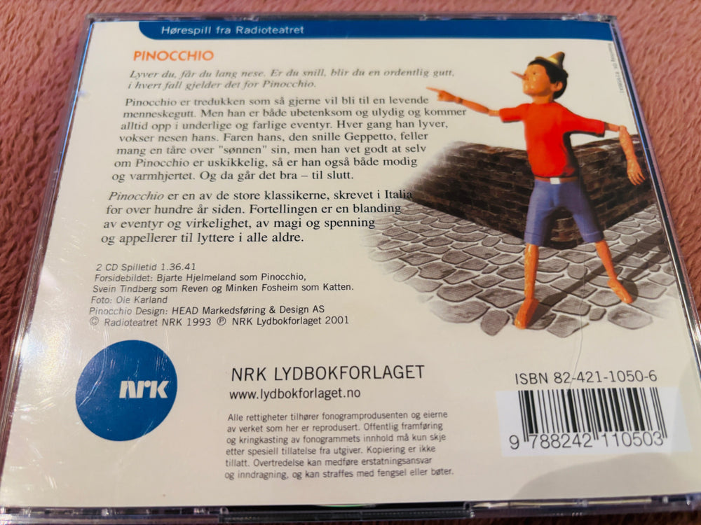Carlo Collodi – Pinocchio. Lydbok på CD.