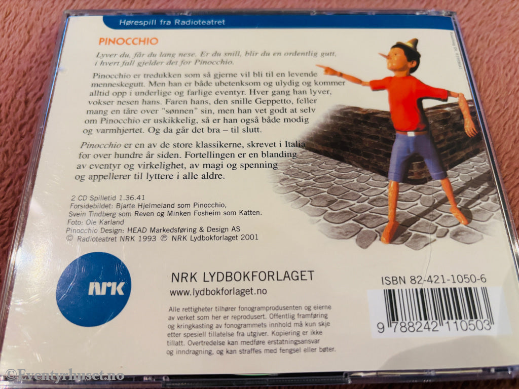 Carlo Collodi – Pinocchio. Lydbok på CD.
