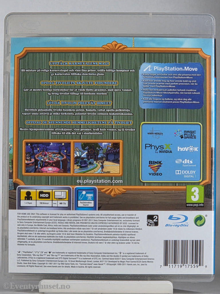 Carnival Island . PS3.