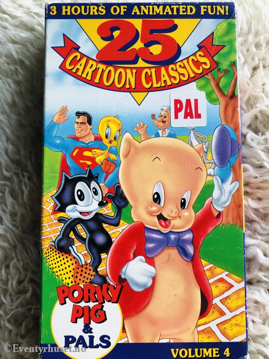 Cartoon Classics. Volume 4. Vhs. Engelsk Tale. Vhs