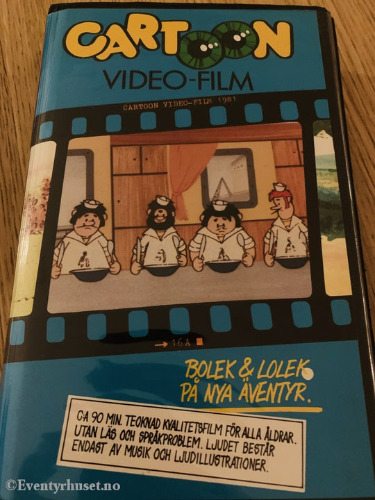 Cartoon Videofilm. Bolek & Lolek På Nye Eventyr. Vhs Big Box.