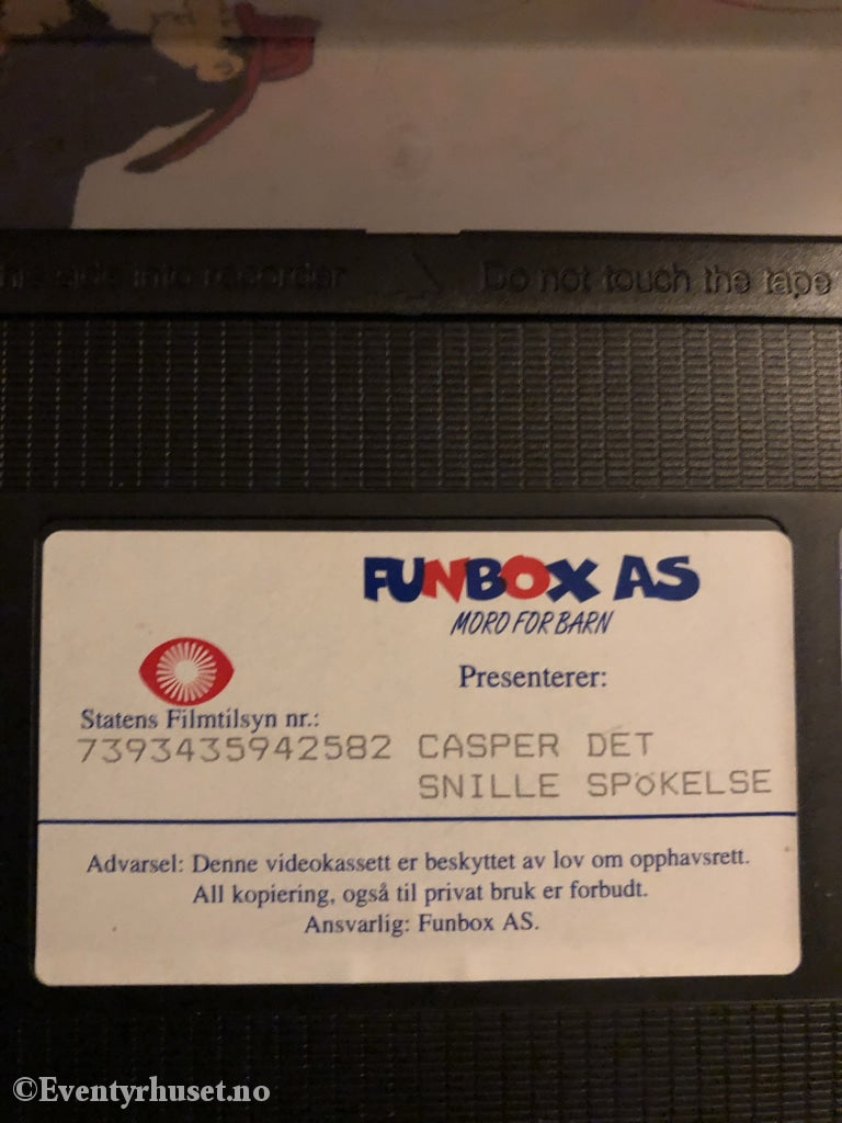 Casper. Det Lille Spøkelse. Vhs. Vhs