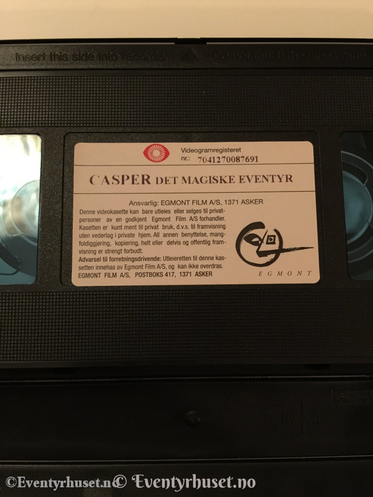 Casper - Det Magiske Eventyret. 1997. Vhs. Vhs