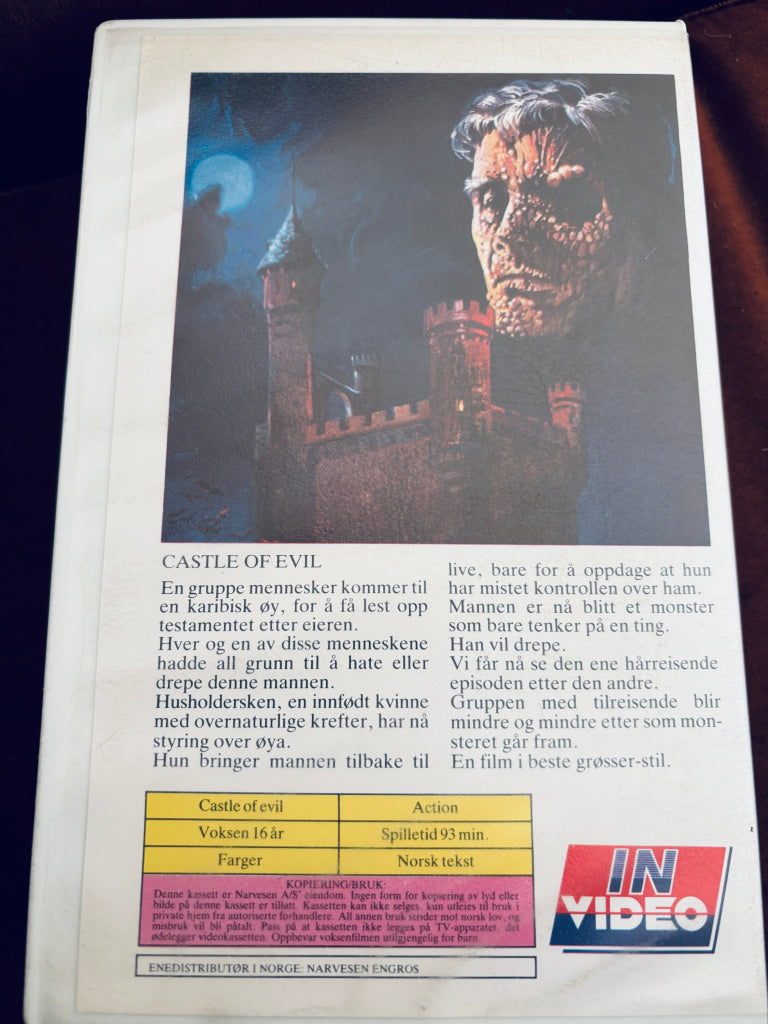 Castle of Evil. VHS Big Box. VHS Big Box