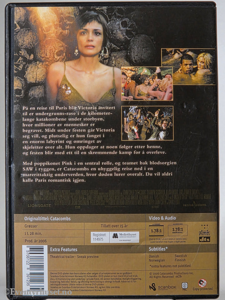 Catacombs (2007). DVD.