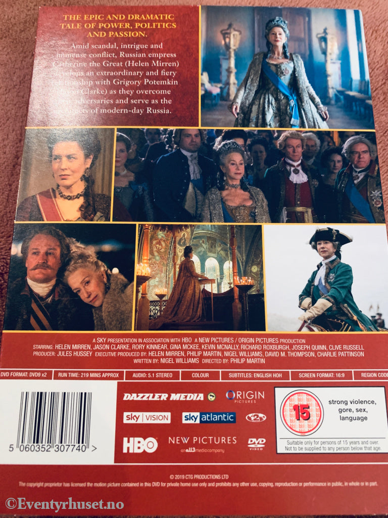 Catherine the Great. DVD slipcase. Ny i plast!