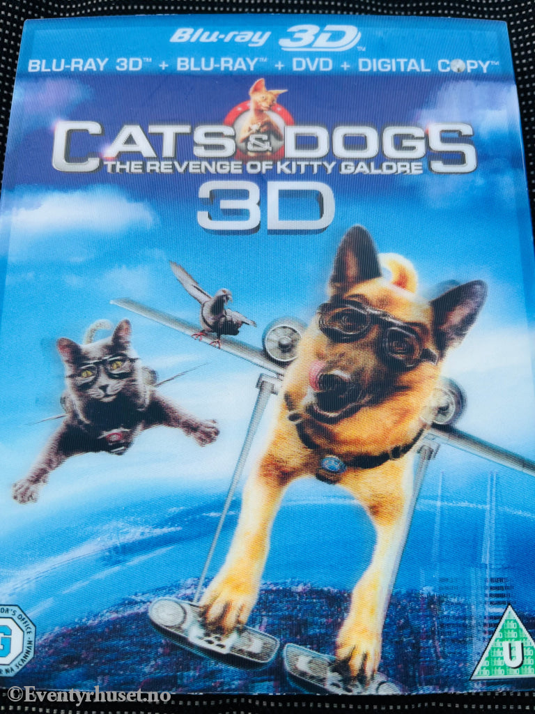 Cats & Dogs. Blu Ray 2D + 3D Dvd. Blu-Ray Disc