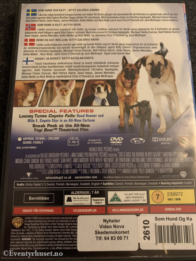 Cats & Dogs - The Revenge Of Kitty Galore. Dvd. Dvd