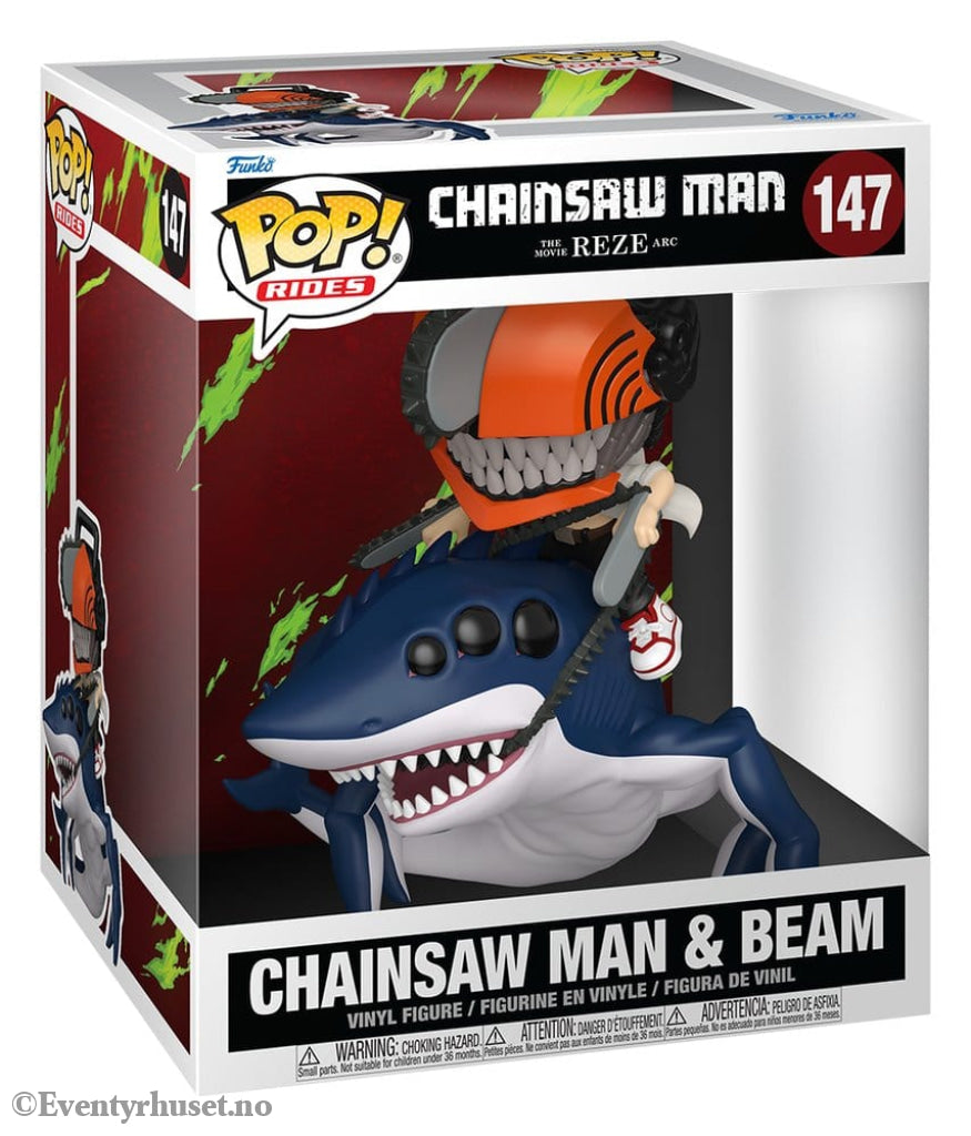 Chainsaw Man POP! Rides Deluxe Vinyl Figure CSM & Beam 15 cm Collectibles