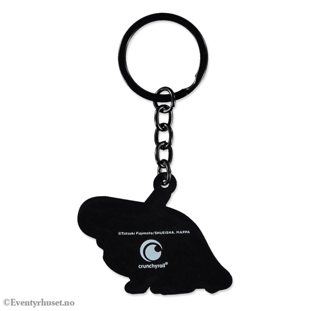 Chainsaw Man Rubber Keychain Pochita Sitting Fashion & Accessories