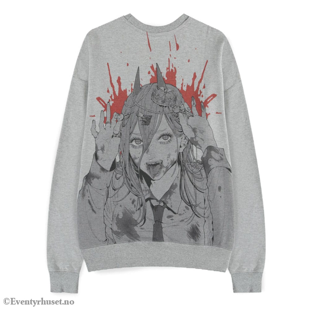 Chainsaw Man Sweater Power Grey Melange Size M Fashion & Accessories