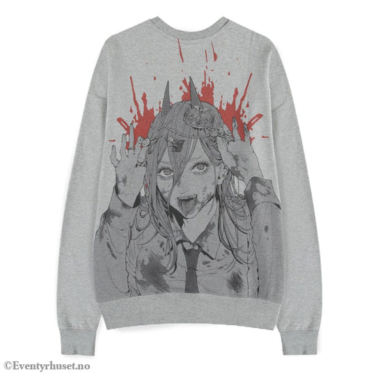Chainsaw Man Sweater Power Grey Melange Size XXL Fashion & Accessories