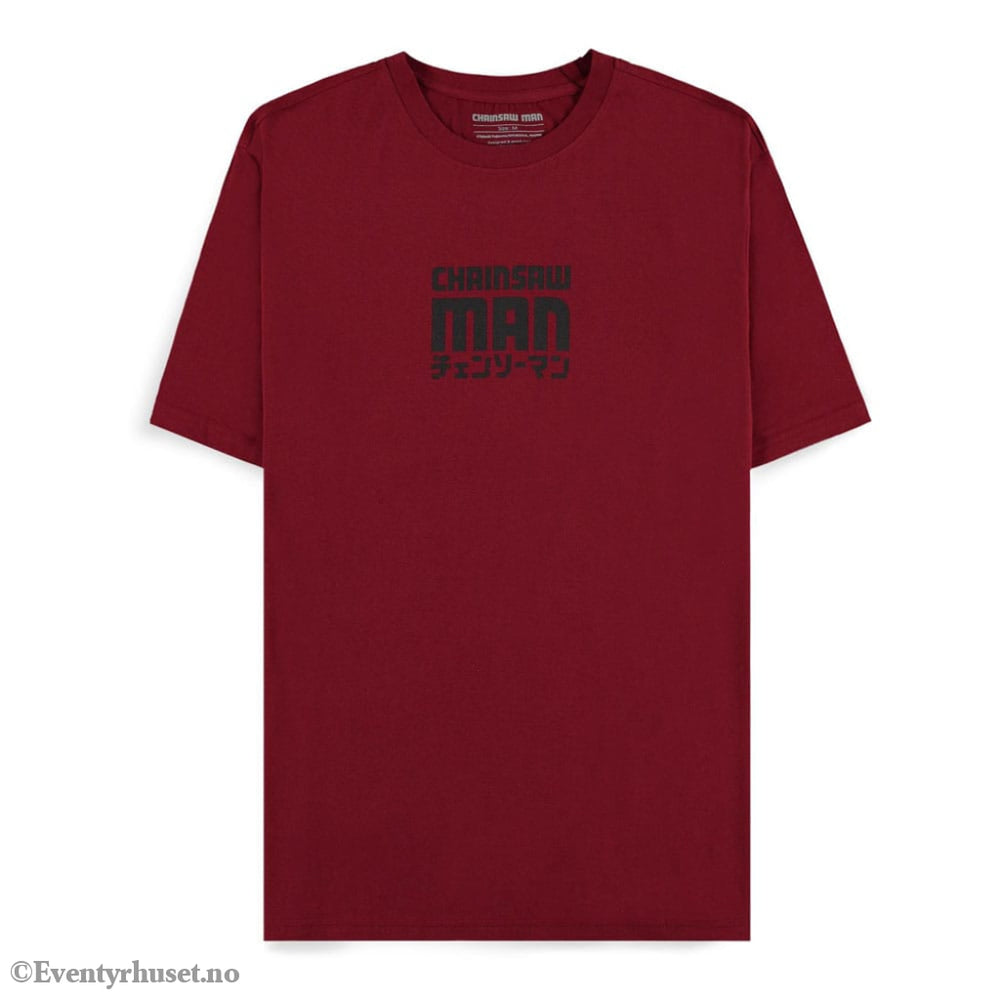 Chainsaw Man T-Shirt Smile Bordeaux Size S Fashion & Accessories